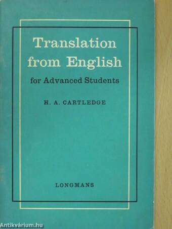 Translation from English for Advanced Students