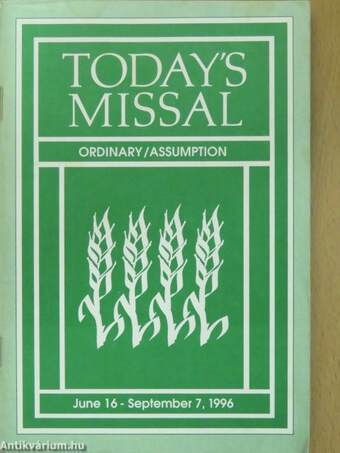 Today's Missal June 16-September 7, 1996