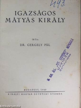 Igazságos Mátyás király