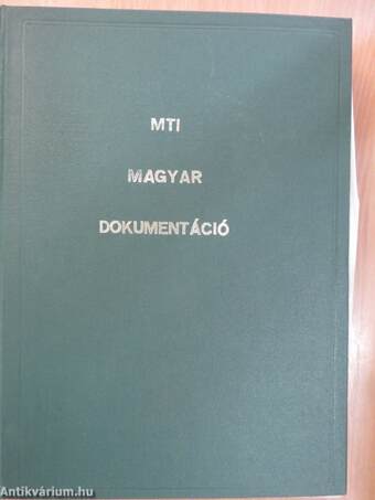 MTI magyar dokumentáció 1991. (nem teljes évfolyam)