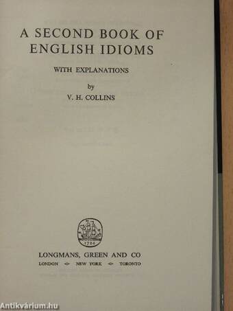 A Second Book of English Idioms