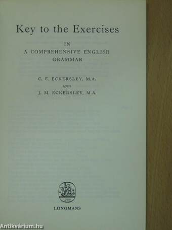 Key to the Exercises in A Comprehensive English Grammar