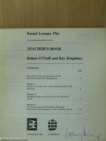 Kernel Lessons Plus - Teacher's Book