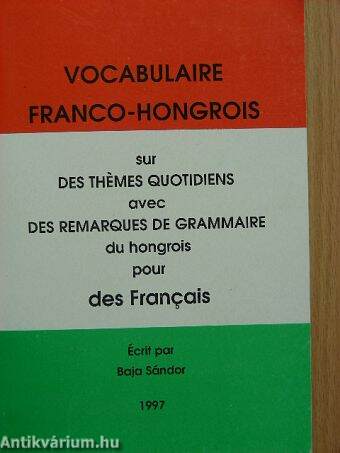 Vocabulaire franco-hongrois