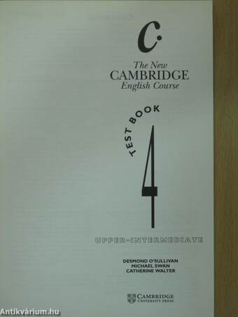 The New Cambridge English Course - Upper-Intermediate - Test Book 4.