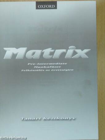 Matrix - Pre-Intermediate - Tanári kézikönyv