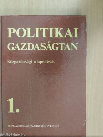 Politikai gazdaságtan 1-4.