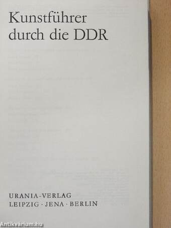 Kunstführer durch die DDR