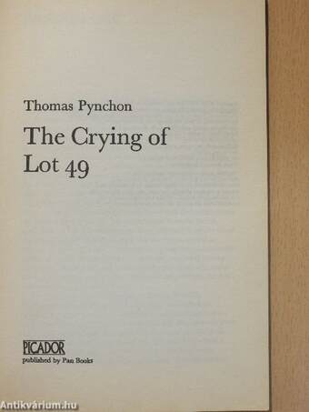 The Crying of Lot 49