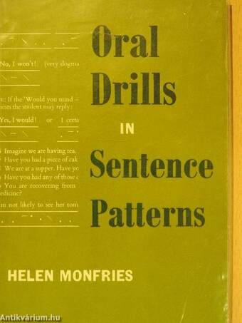 Oral Drills in Sentence Patterns