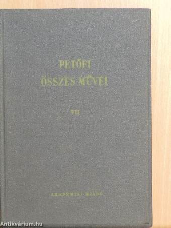 Petőfi Sándor összes művei VII.