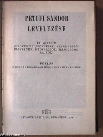 Petőfi Sándor összes művei VII.