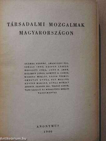 Társadalmi mozgalmak Magyarországon