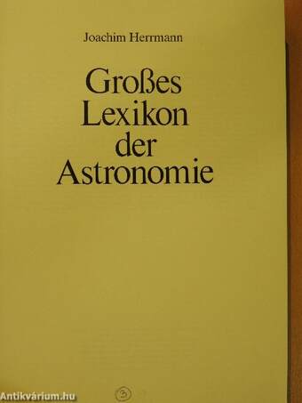 Großes Lexikon der Astronomie