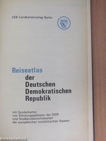 Reiseatlas der Deutschen Demokratischen Republik