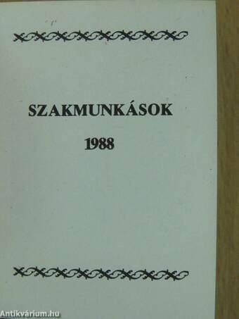 Szakmunkások 1988 (minikönyv)