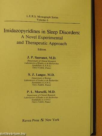 Imidazopyridines in Sleep Disorders