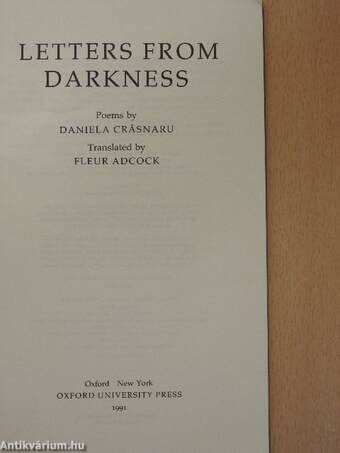 Letters from Darkness