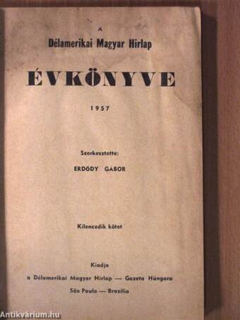 A Délamerikai Magyar Hirlap Évkönyve 1957.