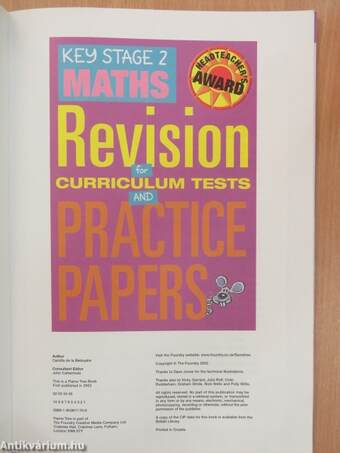 Revision for Curriculum Tests and Practice Papers