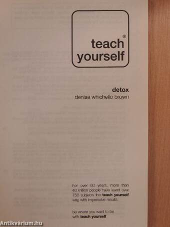 Teach Yourself Detox