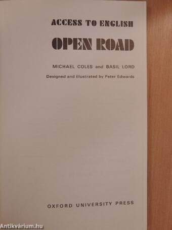 Open Road - Book