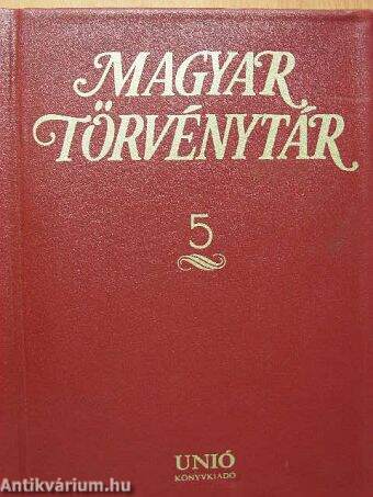 Magyar Törvénytár 5.