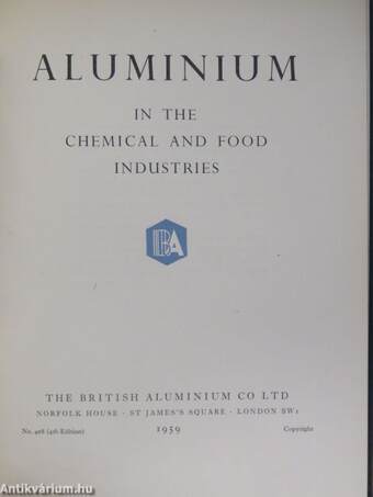 Aluminium in the Chemical and Food Industries