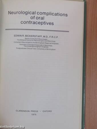 Neurological complications of oral contraceptives