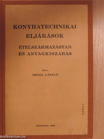 Konyhatechnikai eljárások