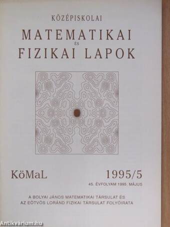 Középiskolai matematikai és fizikai lapok 1995. május