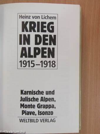 Krieg in den Alpen 1915-1918