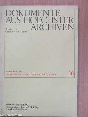 Dokumente aus Hoechster Archiven 38.
