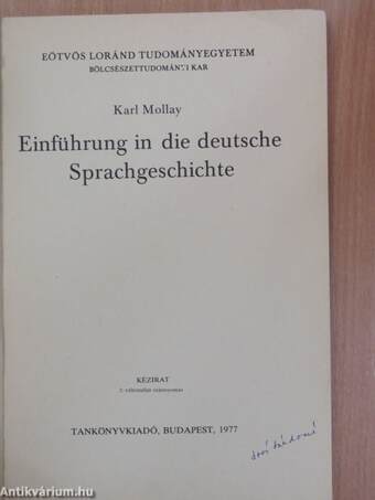 Einführung in die deutsche Sprachgeschichte