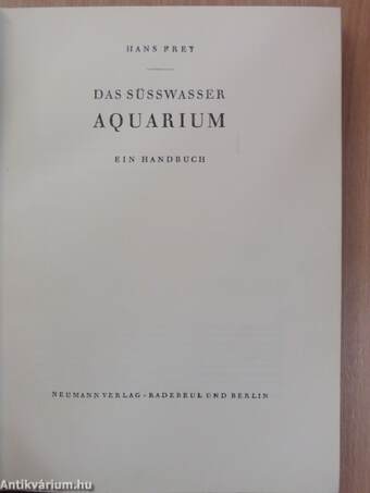 Das Süsswasser Aquarium