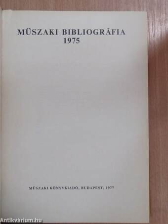 Műszaki bibliográfia 1975