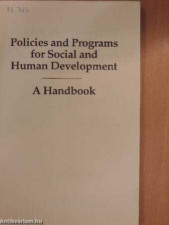 Policies and Programs for Social and Human Development