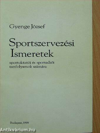 Sportszervezési- és vezetési ismeretek