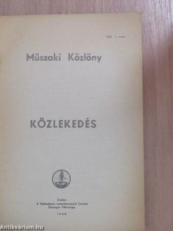 Műszaki Közlöny 1968/1.