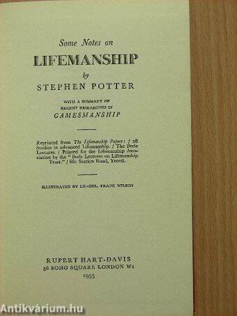 Some Notes on Lifemanship