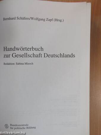 Handwörterbuch zur Gesellschaft Deutschlands