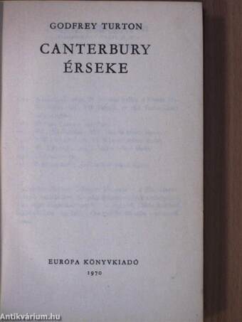 Canterbury érseke