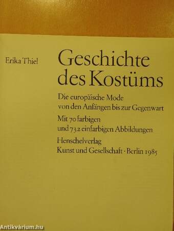 Geschichte des Kostüms