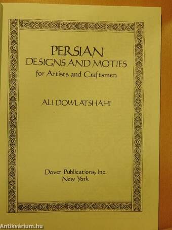 Persian Designs and Motifs for Artists and Craftsmen