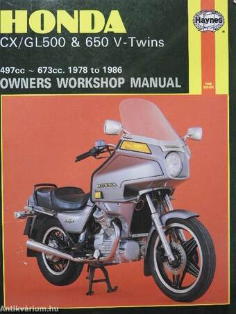 Honda CX/GL 500 & 650 V-Twins Owners Workshop Manual