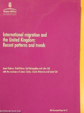 International migration and the United Kingdom: Recent patterns and trends December 2001