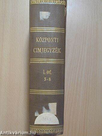 A magyar közkönyvtárak gyarapodásának központi címjegyzéke 1926. május-augusztus