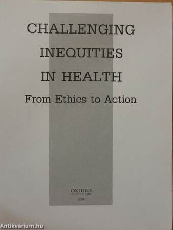 Challenging Inequities in Health