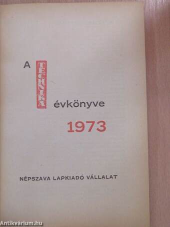 A Technika évkönyve 1973