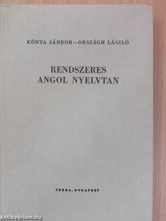 Rendszeres angol nyelvtan